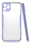 BFS  iPhone 11 Pro Max Kılıf Platin Silikon - Lila