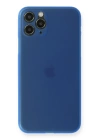BFS  iPhone 11 Pro Max Kılıf PP Ultra İnce Kapak - Mavi