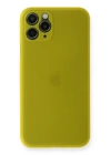 BFS  iPhone 11 Pro Max Kılıf PP Ultra İnce Kapak - Sarı