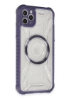 BFS  iPhone 11 Pro Max Kılıf Prag Magneticsafe Kapak - Derin Mor