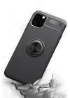 BFS  iPhone 11 Pro Max Kılıf Range Yüzüklü Silikon - Siyah
