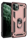 BFS  iPhone 11 Pro Max Kılıf Sofya Yüzüklü Silikon Kapak - Rose