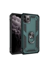 BFS  iPhone 11 Pro Max Kılıf Sofya Yüzüklü Silikon Kapak - Yeşil