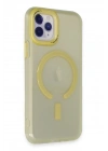 BFS  iPhone 11 Pro Max Kılıf Troy Magsafe Kapak - Sarı