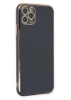 BFS  iPhone 11 Pro Max Kılıf Volet Silikon - Siyah