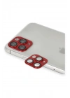BFS  iPhone 11 Pro Max Pers Alüminyum Kamera Lens - Kırmızı