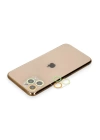 BFS  iPhone 11 Pro Max Renkli Kamera Lens Koruma Cam - Sarı-Turuncu