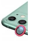 BFS  iPhone 11 Raze Metal Kamera Lens - Kırmızı