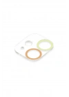 BFS  iPhone 11 Renkli Kamera Lens Koruma Cam - Sarı-Turuncu