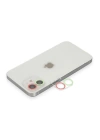 BFS  iPhone 11 Renkli Kamera Lens Koruma Cam - Yeşil-Pembe