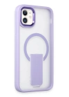 BFS  iPhone 11 Tork Magsafe Standlı Kapak - Lila