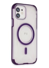 BFS  iPhone 12 Hilton Magsafe Kapak - Derin Mor