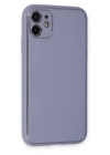 BFS  iPhone 12 Kılıf Coco Deri Silikon Kapak - Açık Lila