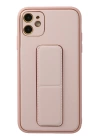 BFS  iPhone 12 Kılıf Coco Deri Standlı Kapak - Pembe