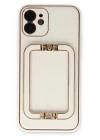 BFS  iPhone 12 Kılıf Coco Elit Kapak - Beyaz