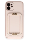 BFS  iPhone 12 Kılıf Coco Elit Kapak - Pudra