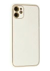BFS  iPhone 12 Kılıf Coco Karbon Silikon - Beyaz