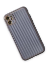 BFS  iPhone 12 Kılıf Coco Karbon Silikon - Gri