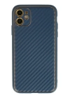 BFS  iPhone 12 Kılıf Coco Karbon Silikon - Mavi