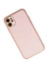 BFS  iPhone 12 Kılıf Coco Karbon Silikon - Pembe