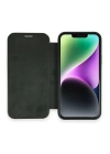 BFS  iPhone 12 Kılıf Dolpin Kapaklı - Koyu Yeşil