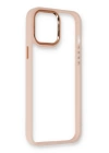 BFS  iPhone 12 Kılıf Dora Kapak - Pudra