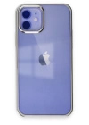 BFS  iPhone 12 Kılıf Element Silikon - Gümüş