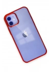 BFS  iPhone 12 Kılıf Element Silikon - Kırmızı