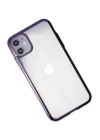 BFS  iPhone 12 Kılıf Element Silikon - Mor