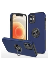 BFS  iPhone 12 Kılıf Elit Yüzüklü Kapak - Lacivert