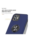 BFS  iPhone 12 Kılıf Elit Yüzüklü Kapak - Lacivert