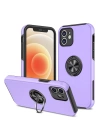 BFS  iPhone 12 Kılıf Elit Yüzüklü Kapak - Mor