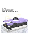 BFS  iPhone 12 Kılıf Elit Yüzüklü Kapak - Mor