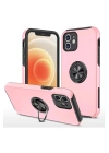 BFS  iPhone 12 Kılıf Elit Yüzüklü Kapak - Pembe