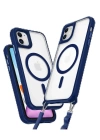BFS  iPhone 12 Kılıf Enka Magsafe Silikon Kılıf - Lacivert