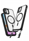 BFS iPhone 12 Kılıf Enka Magsafe Silikon Kılıf - Siyah
