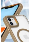 BFS  iPhone 12 Kılıf Enka Magsafe Silikon Kılıf - Siyah