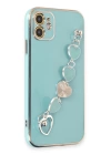 BFS  iPhone 12 Kılıf Esila Silikon - Su Yeşili