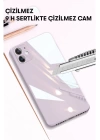 BFS  iPhone 12 Kılıf Glass Kapak - Sarı