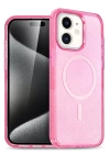 BFS  iPhone 12 Kılıf Glow Magsafe Kapak - Pembe