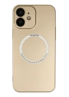 BFS  iPhone 12 Kılıf Jack Magneticsafe Lens Silikon - Gold