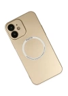 BFS  iPhone 12 Kılıf Jack Magneticsafe Lens Silikon - Gold
