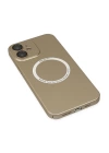 BFS  iPhone 12 Kılıf Jack Magneticsafe Lens Silikon - Gold