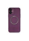 BFS  iPhone 12 Kılıf Jack Magneticsafe Lens Silikon - Mürdüm