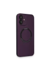 BFS  iPhone 12 Kılıf Jack Magneticsafe Lens Silikon - Mürdüm