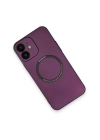 BFS  iPhone 12 Kılıf Jack Magneticsafe Lens Silikon - Mürdüm
