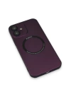 BFS  iPhone 12 Kılıf Jack Magneticsafe Lens Silikon - Mürdüm
