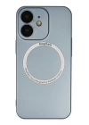 BFS  iPhone 12 Kılıf Jack Magneticsafe Lens Silikon - Sierra Blue