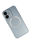 BFS  iPhone 12 Kılıf Jack Magneticsafe Lens Silikon - Sierra Blue