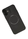 BFS  iPhone 12 Kılıf Jack Magneticsafe Lens Silikon - Siyah